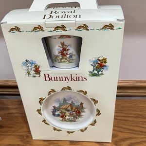 Royal Doulton Bunnykins Childrens Cup and Bowl Set - Multi
